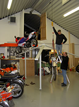 Positioning the bikes