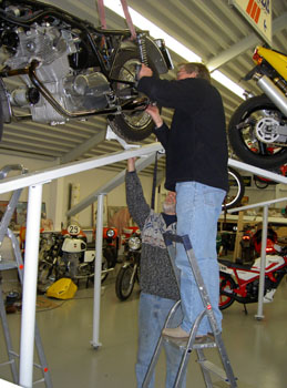 Positioning the bikes